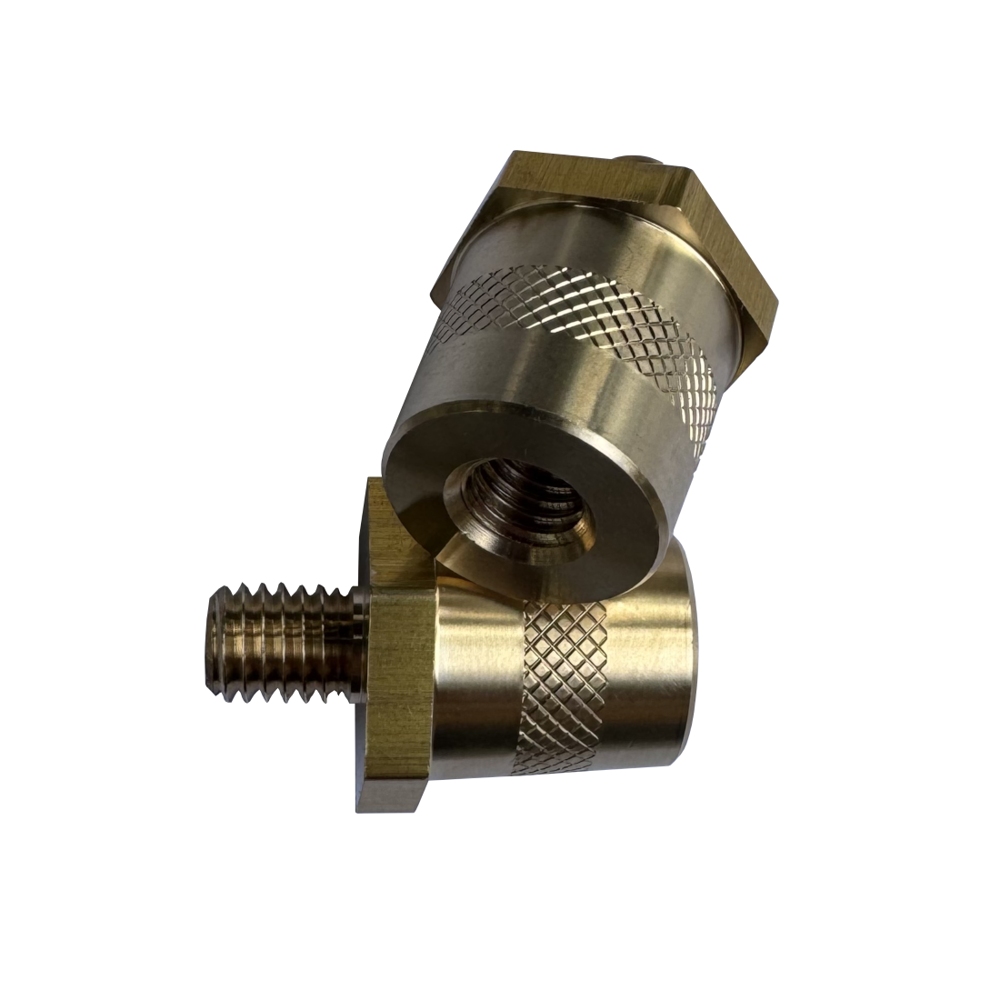 Detailansicht M8 Innengewinde Batteriepoladapter Messing – Anschluss für LiFePO4 Batterie