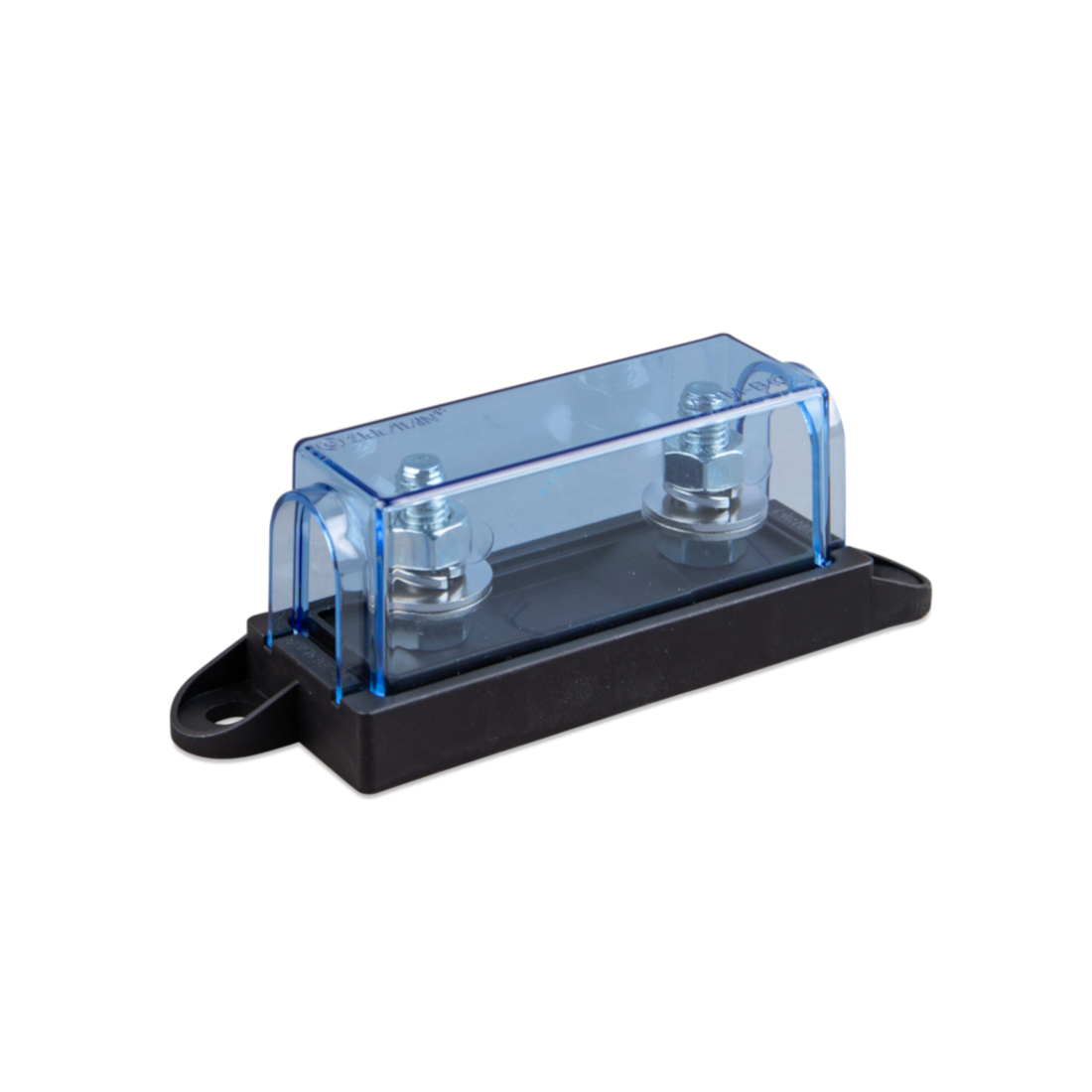Victron Mega Fuse Sicherungshalter für 12V- und 24V-Systeme, Schutz von Hochstromsicherungen im Camper, Wohnmobil oder Solaranlage, geeignet für MEGA-Fuse bis 500A, robustes Gehäuse mit transparentem Deckel